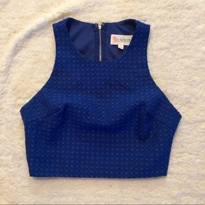 Blue crop top